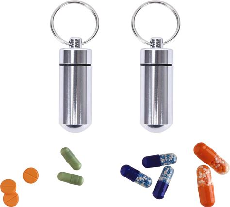 Pill Box Key Ring 